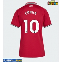 Manchester United Matheus Cunha #10 Heimtrikot Frauen 2026-27 Kurzarm